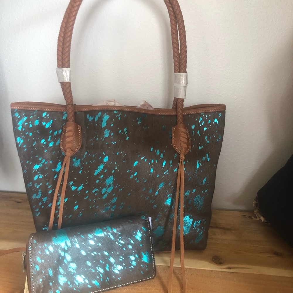 Calf Skin Print Handbag